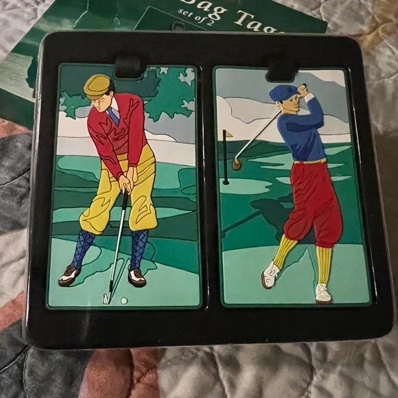 Golf Bag Tags - Vibrant Design - Picture 2 of 2